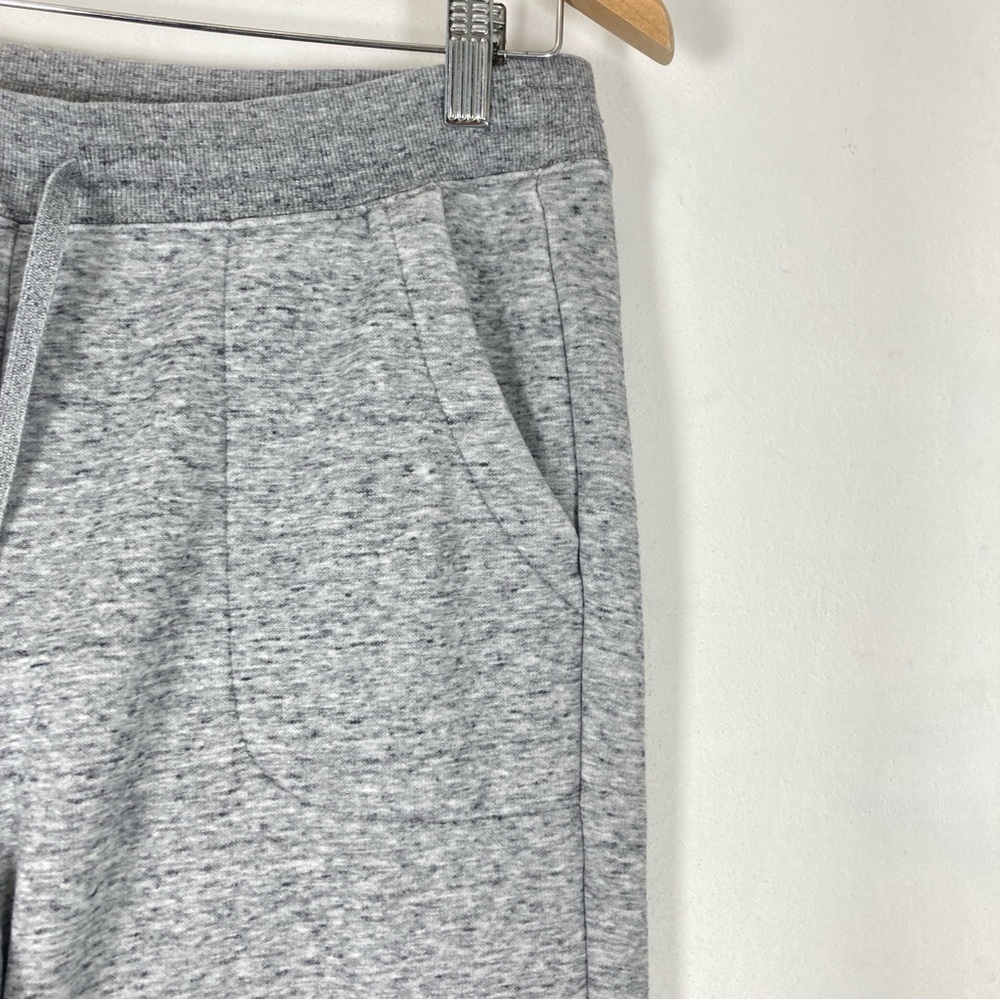 Uniqlo Sweatpants Mens M Gray Leg Athletic Drawstring Pockets Gym Heather Sport - Picture 4 of 16